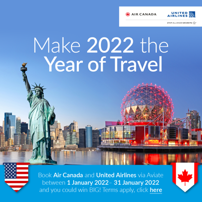 Image for Win BIG with Air Canada and United Airlines