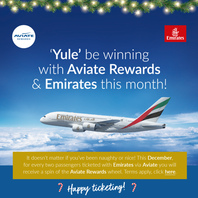 Image for Emirates Aviate Rewards - December 