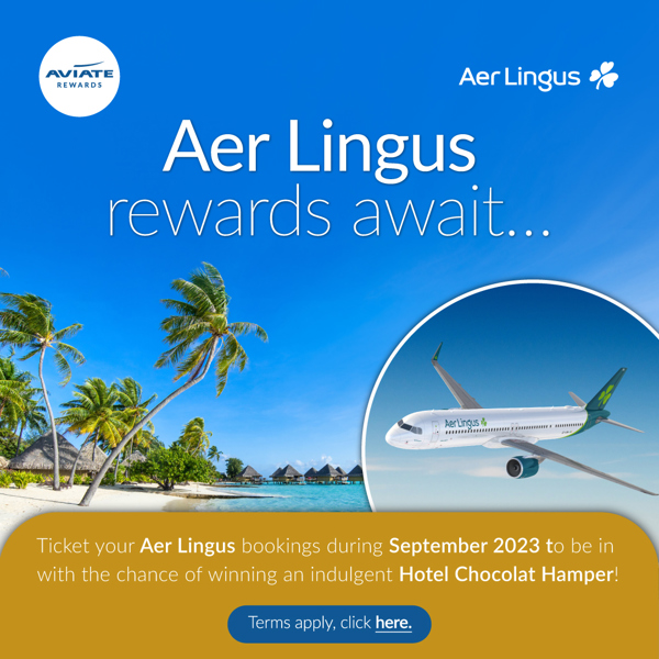 Image for Aer Lingus - September 2023 aviate Rewards